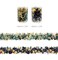 Wrapables Classic Floral PET Washi Tape for Scrapbooking, Stationery, Journaling, Diary, Card Making (Set of 2), Green and Blue